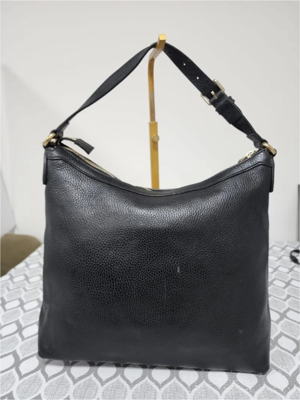 Authentic Gucci Interlocking G Hobo Bag Black